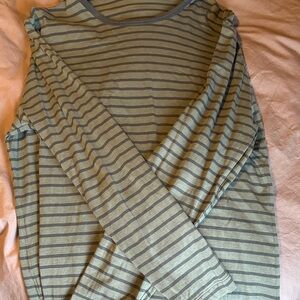 Lululemon Striped Long Sleeve Shirt